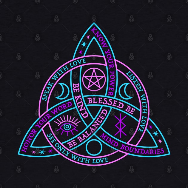 Celtic Knot purple pink and blue by RavenWake